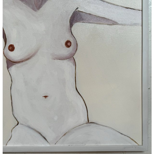 2000 - 2009 Original Maxine Smith Female Nude Portrait Oil Painting - Chapel Roan? For Sale - Image 5 of 5