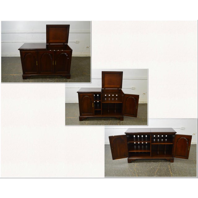 Ethan Allen Court Collection Solid Cherry Console Stereo