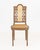 Louis XVI Style Silk Embroidery Panel Side Chair, circa 1900, with carved scrolling floral motif reticulated back and cane...