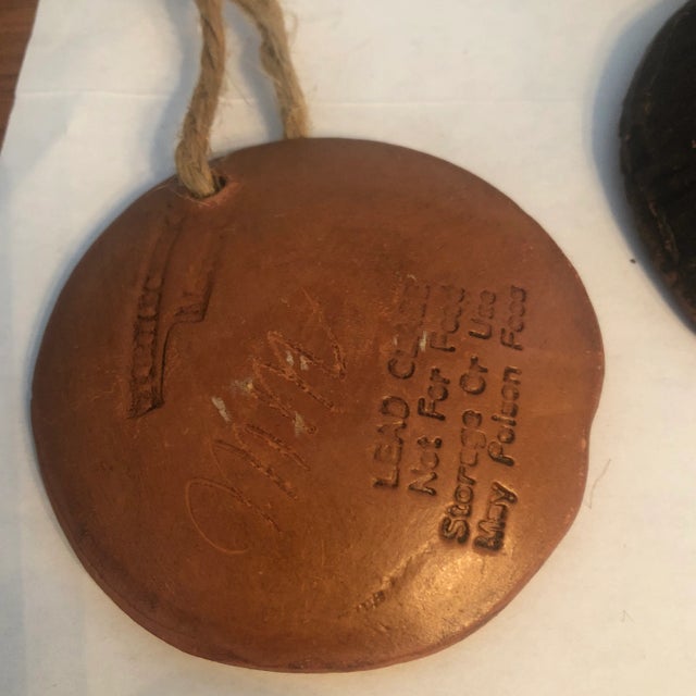 Red Vintage Red Ware Ornaments - Set of 3 For Sale - Image 8 of 9