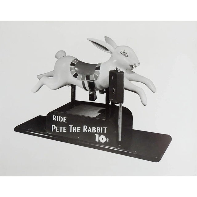 1950's Pete the Rabbit Kiddie Ride Photograph For Sale