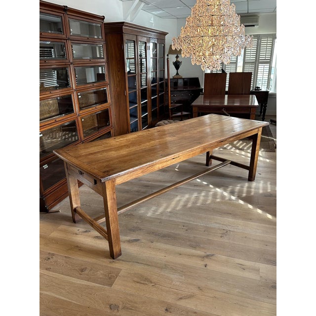 Vintage French Cherrywood Farmhouse Table For Sale - Image 11 of 17