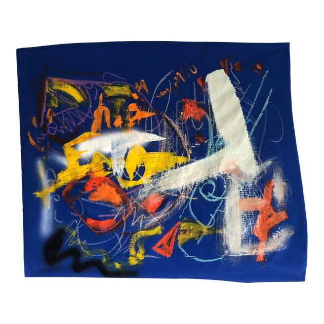 Abstract #79 Original Acrylic Painting on Nylon by Erik Sulander For Sale