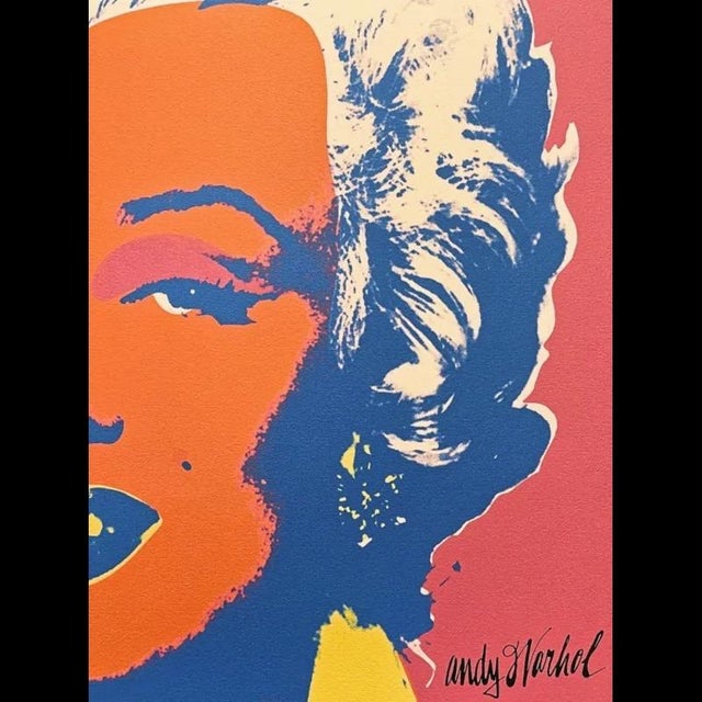 After Andy Warhol, Marilyn Monroe Red-Orange, 1980s, Print For Sale - Image 4 of 6