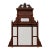 Vintage Eastlake Carved Wood Mantle Mirror For Sale