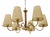 Vintage Chandelier in Brassard Wood by Oswald Haerdtl, 1933 For Sale