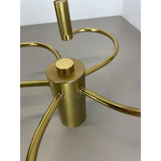 Round Brass Ceiling Light, Germany, 1980s For Sale - Image 16 of 18