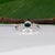 Indicolite Tourmaline Ring With Natural Diamond Accents: Solid 14k Gold, Size 6.75 For Sale - Image 9 of 10
