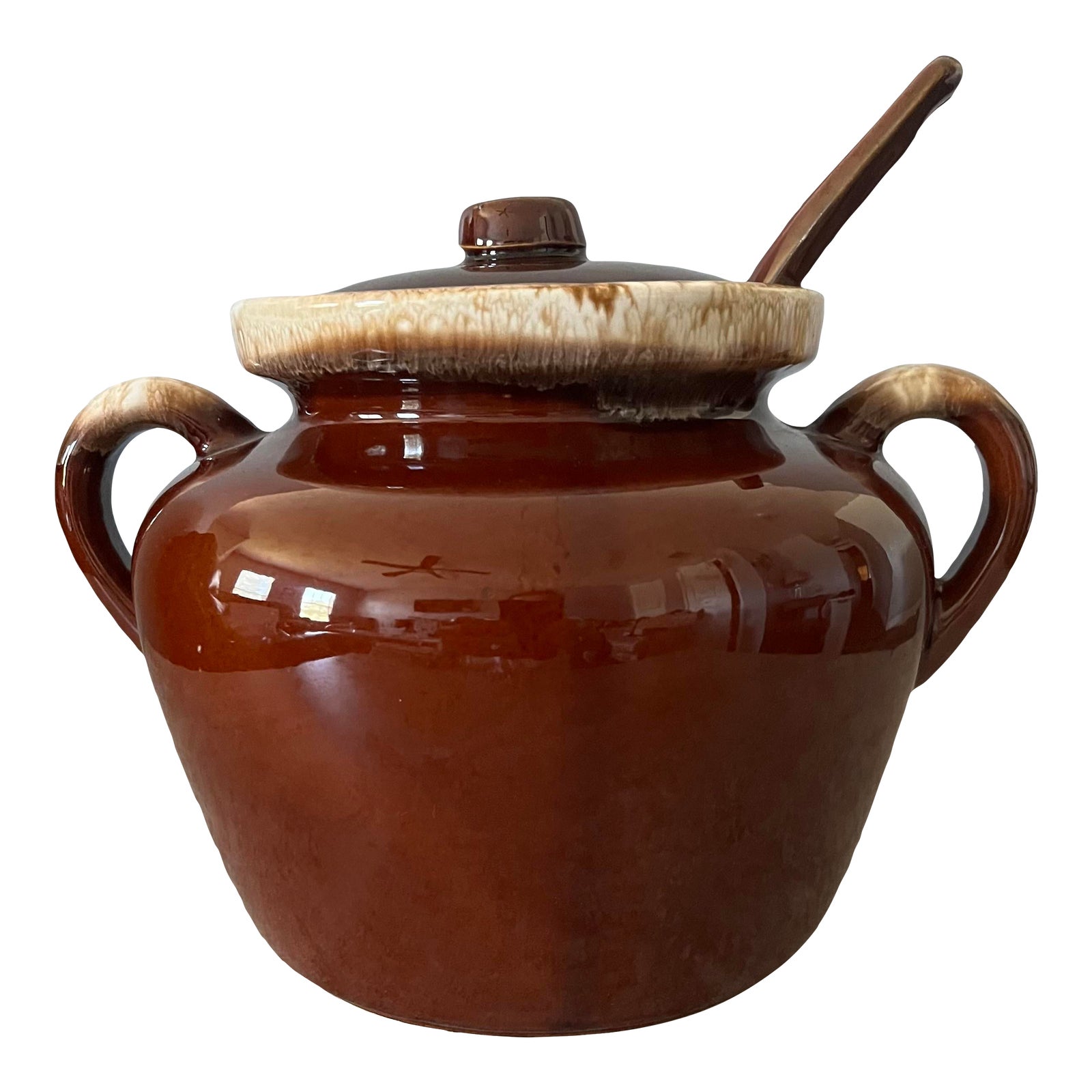 1960s McCoy Pottery Soup Tureen With Ladle Number 342 Chairish