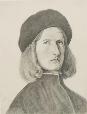 H. Kestner, Portrait of a Young Man, 1830, Pencil