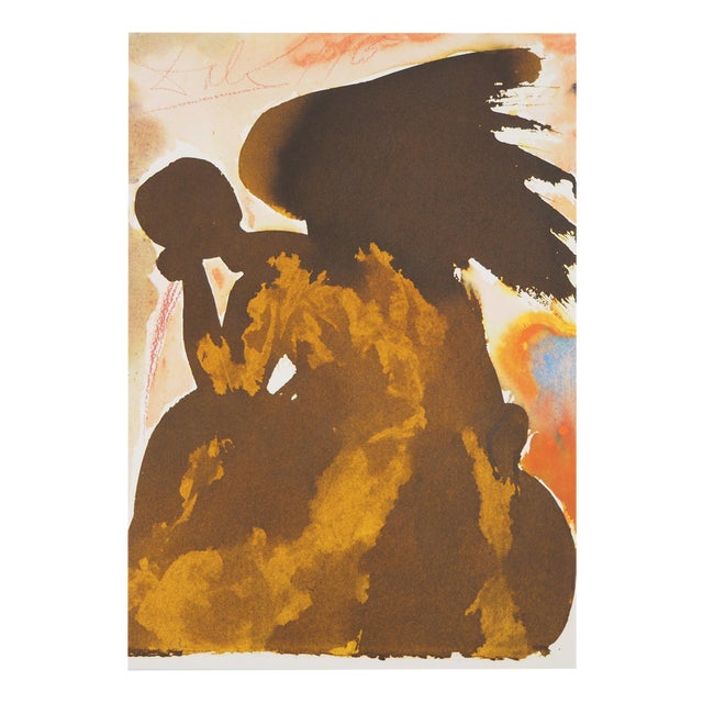 Salvador Dali, The Black Angel, Lithograph For Sale