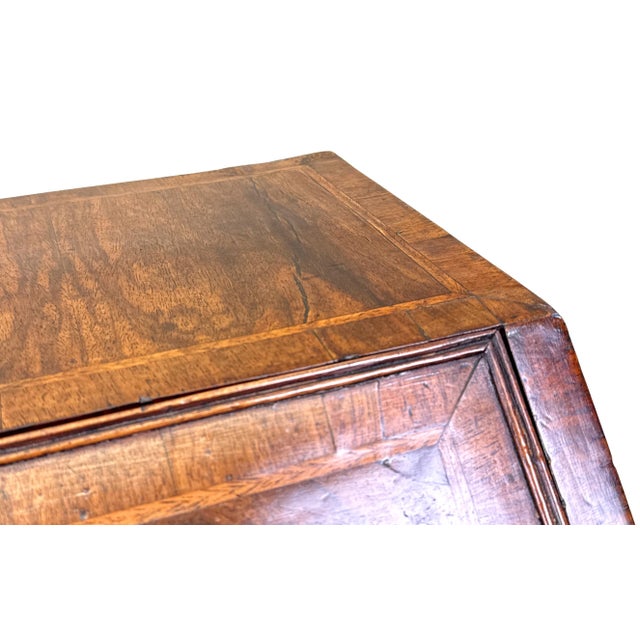 Wood Small Antique Walnut Secretaire, 1720 For Sale - Image 7 of 16