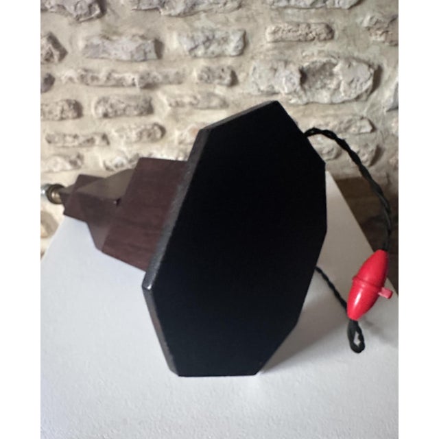 Vintage Art Deco Cubist Table Lamp, 1930 For Sale - Image 4 of 15