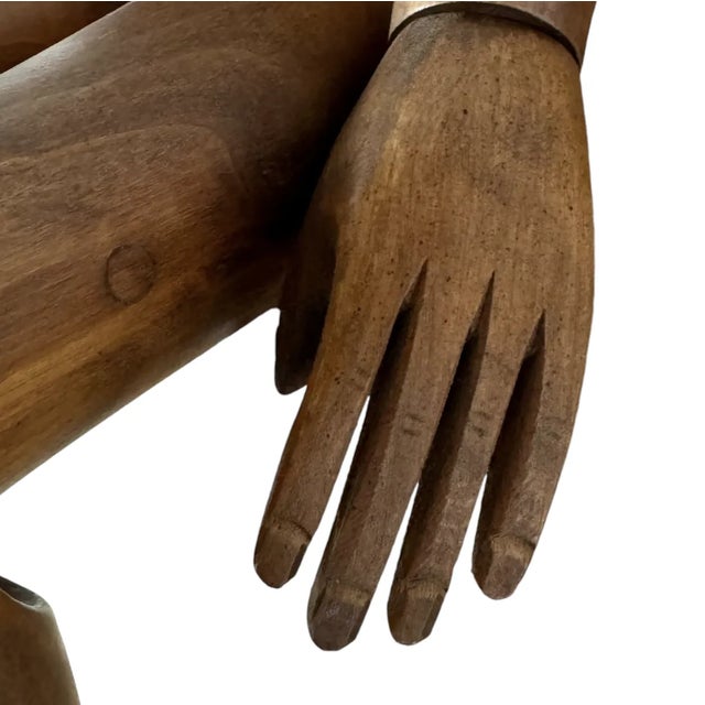 Wood Spanish Lay Figure Carved Wood Mannequin For Sale - Image 7 of 12