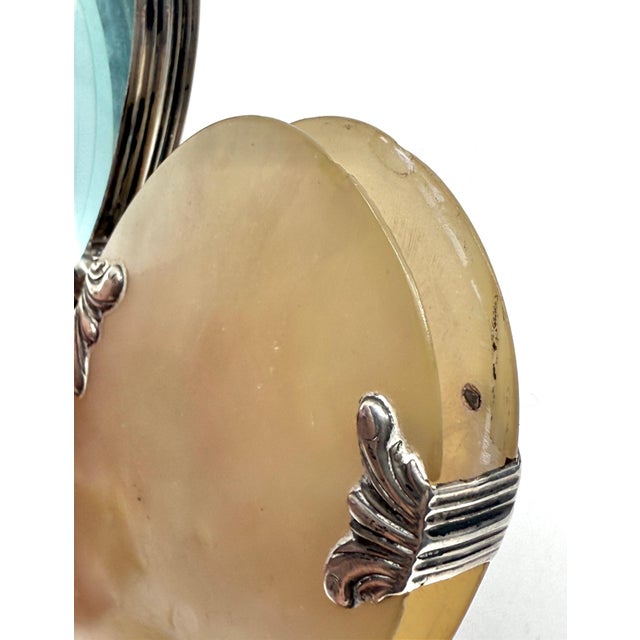 19th Century Victorian Mother of Pearl Folding Looking Glass For Sale - Image 16 of 16