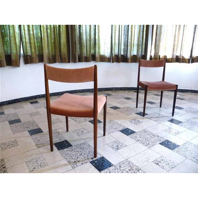 Velvet Dining Chairs from Lübke, Germany, 1960s, Set of 4 For Sale - Image 17 of 18