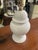 1970s Small White Ceramic Ginger Jar Style Table Lamp For Sale - Image 4 of 7