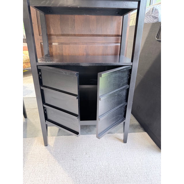 Crate & Barrel Crate & Barrel Spotlight Ebony Bookcase by Mark Daniel of Slate For Sale - Image 4 of 8
