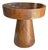 Sculptural Round Side Table Suar Wood For Sale