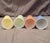 A beautiful set of four vintage 9 oz flat tumblers from the 1940s, manufactured by the Hazel-Atlas Glass Company. Made...