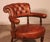 Charming small 19th-century mahogany and cognac leather armchair or bergère. This small armchair is full of charm and has...