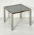 French Modern Square Low Side Table of Chrome and Brass With Smoked Glass Top For Sale - Image 4 of 9