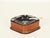 French Leather and Cut Crystal Ashtray attributed to Jacques Adnet, 1960s For Sale - Image 15 of 18