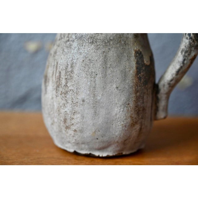 Brutalist Glazed Stoneware Pitcher, 1960s For Sale - Image 3 of 10