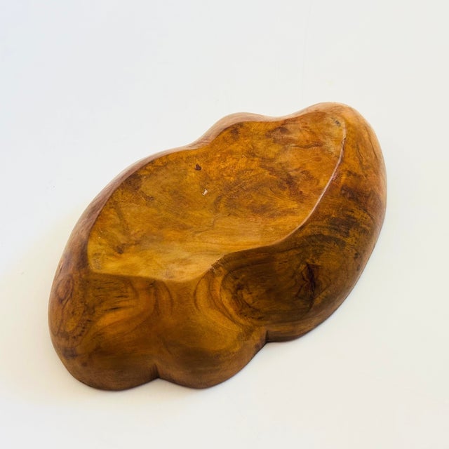 Divided Burlwood Bowl For Sale - Image 9 of 9