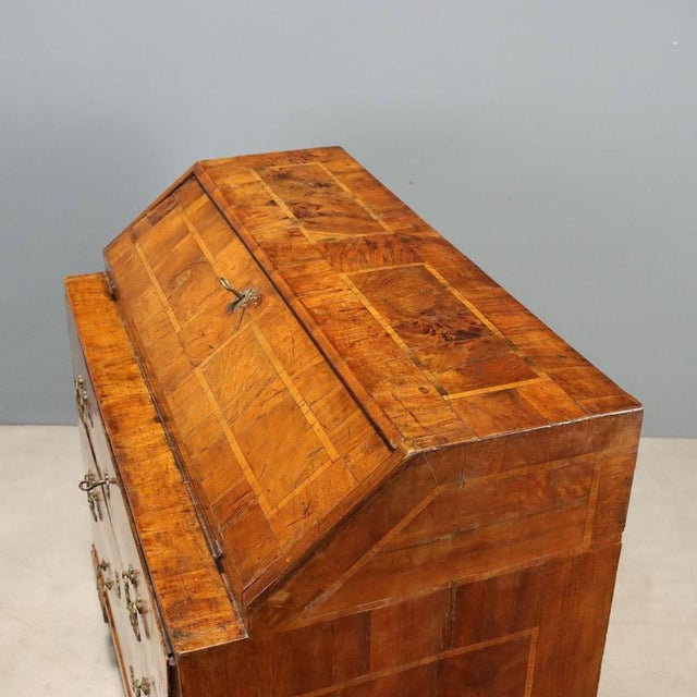 18th Century Walnut Bureau, Italy For Sale - Image 12 of 15