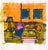 Cubism Cubist Living Room Interior Scene in Orange, Green & Blue by Michael William Eggleston For Sale - Image 3 of 8