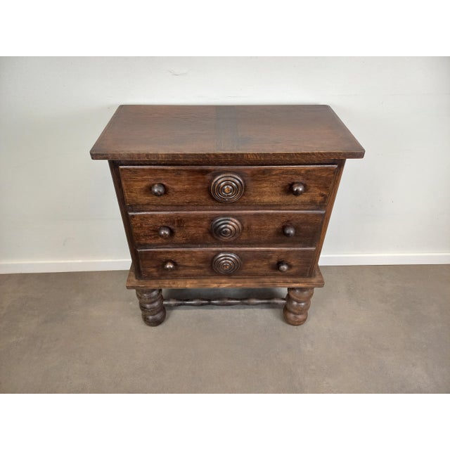 Brutalist Chest of Drawers attributed to Charles Dudouyt, 1930s For Sale - Image 3 of 18