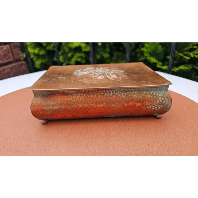 Art Deco Copper Box, 1920s For Sale - Image 4 of 10