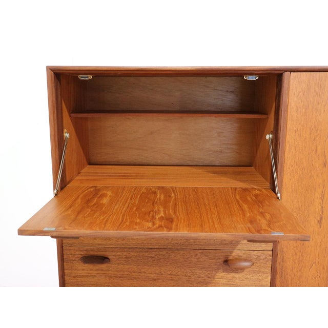 Mid Century Modern Vintage Teak Dry Bar Cart Hutch G Plan Cocktail Cabinet Danish Style For Sale - Image 15 of 15