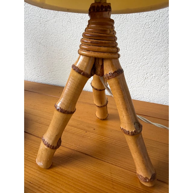 Vintage Rattan Table Lamp, 1960s For Sale - Image 6 of 18