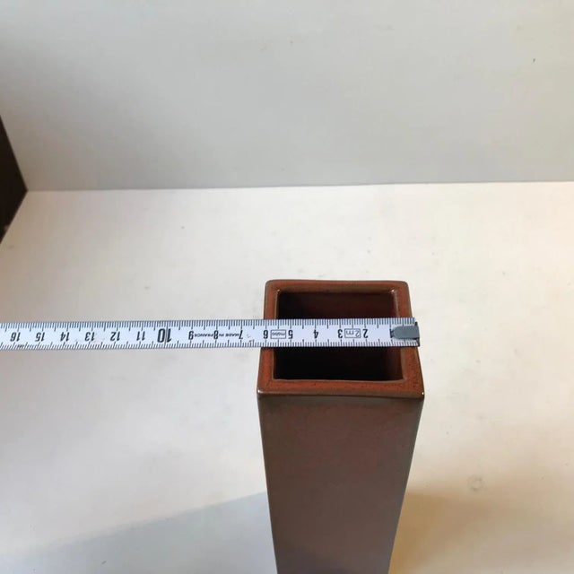 1970s Vintage Japanese Ceramic Ikebana Vase from Yamasan, 1970s For Sale - Image 5 of 6