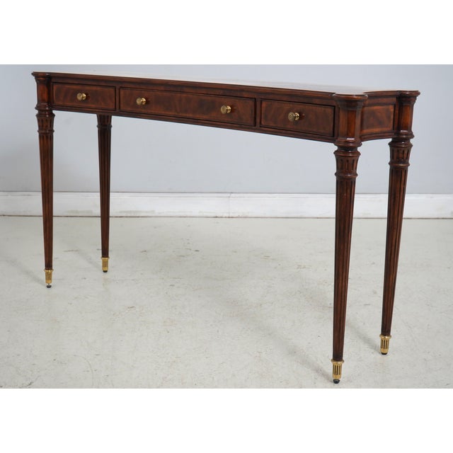 Age: Approx: 15 Years Old Details: Georgian Style Mahogany Brass Capped Feet Dovetailed Drawer Construction High Quality...