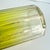 1920s Antique Perfume Glass Bottle With Stopper Green Gold Ombre Vintage Cut Polished For Sale - Image 5 of 6