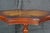 Vintage Georgian Style Scalloped Mahogany Starburst Inlaid Pedestal Side Table For Sale - Image 6 of 18