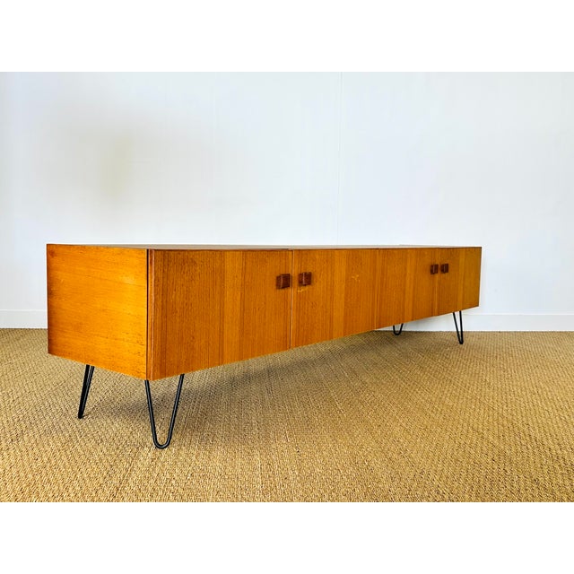 Minimalist Scandinavian Teak Sideboard, 1960s For Sale - Image 15 of 17