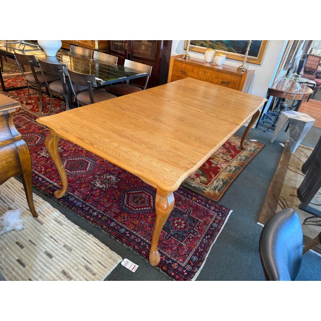 Queen Anne Extension Dining Room Extension Table For Sale - Image 9 of 12