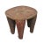 Authentic vintage Nigerian Nupe Stool. Hand carved from one solid piece of hardwood with horizontal wood grain....