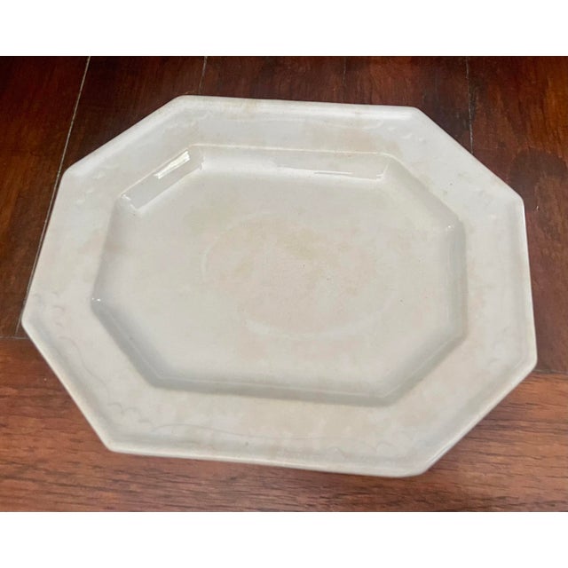 Antique T&r Boote Ironstone Platter – Large Octagonal English Farmhouse Decor – 1800s For Sale In Miami - Image 6 of 10