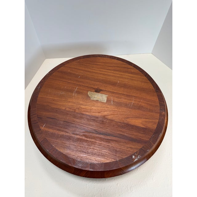 1960s Monumental 20” Scanform Handmade Teak Bowl For Sale - Image 12 of 18