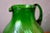 Boho Chic Large Jug in Spiral Green Glass For Sale - Image 3 of 9