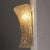 Metal Ribbed Amber and Golden Murano Glass Wall Lamps, 1960s, Set of 2 For Sale - Image 7 of 10
