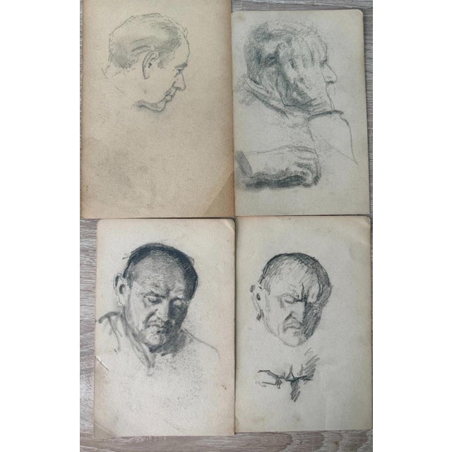 Heinrich Pforr, Good Head Studies, 1920s, Oil on Canvas For Sale - Image 13 of 13