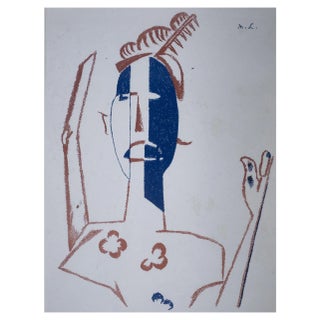 Mikhail Larionov, Le Target, 1919, Lithograph, Framed For Sale