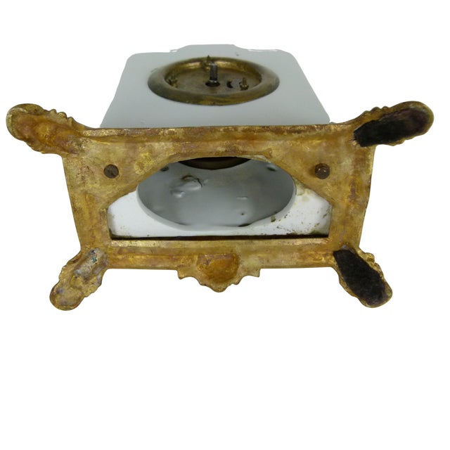 Antique 19thC French Porcelain & Ormolu Mantel Clock | for Restoration | Circa 1880–1890 For Sale - Image 10 of 12