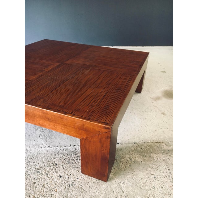 Postmodern Coffee Table in the style of Parsons, 1980s For Sale - Image 12 of 18